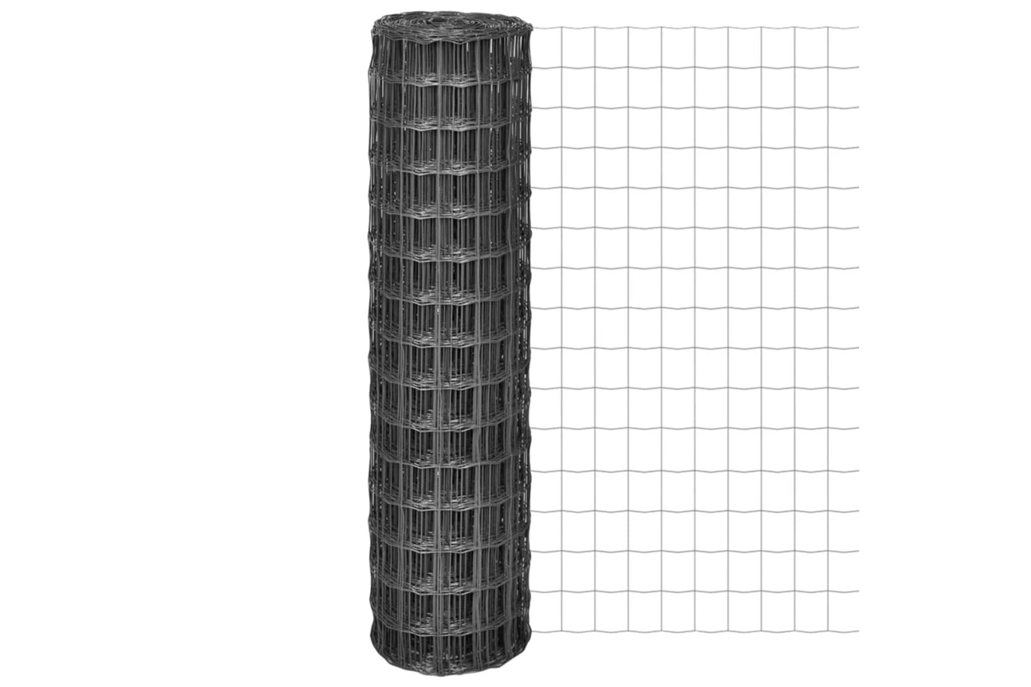 vidaXL 142517 Euro Fence Steel 25x1.5 M Grey