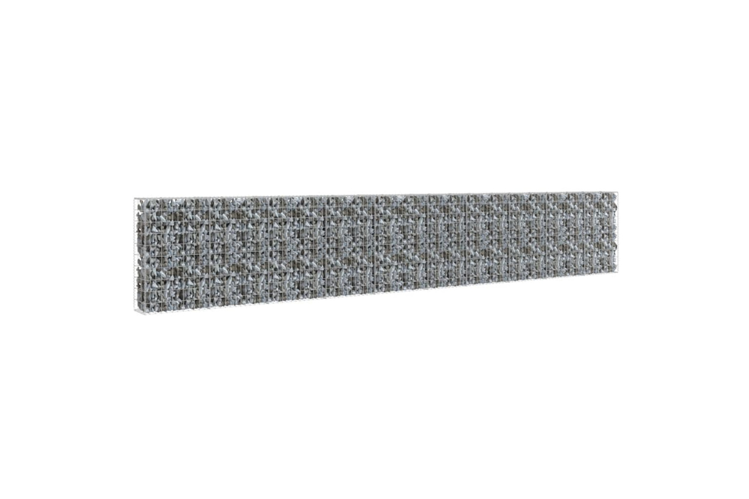 vidaXL 143584 Gabion Wall With Covers Galvanised Steel 600x30x100cm