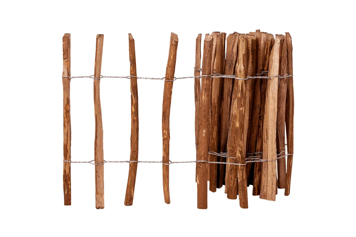 vidaXL 43140 Picket Fence Hazel Wood 60x500cm