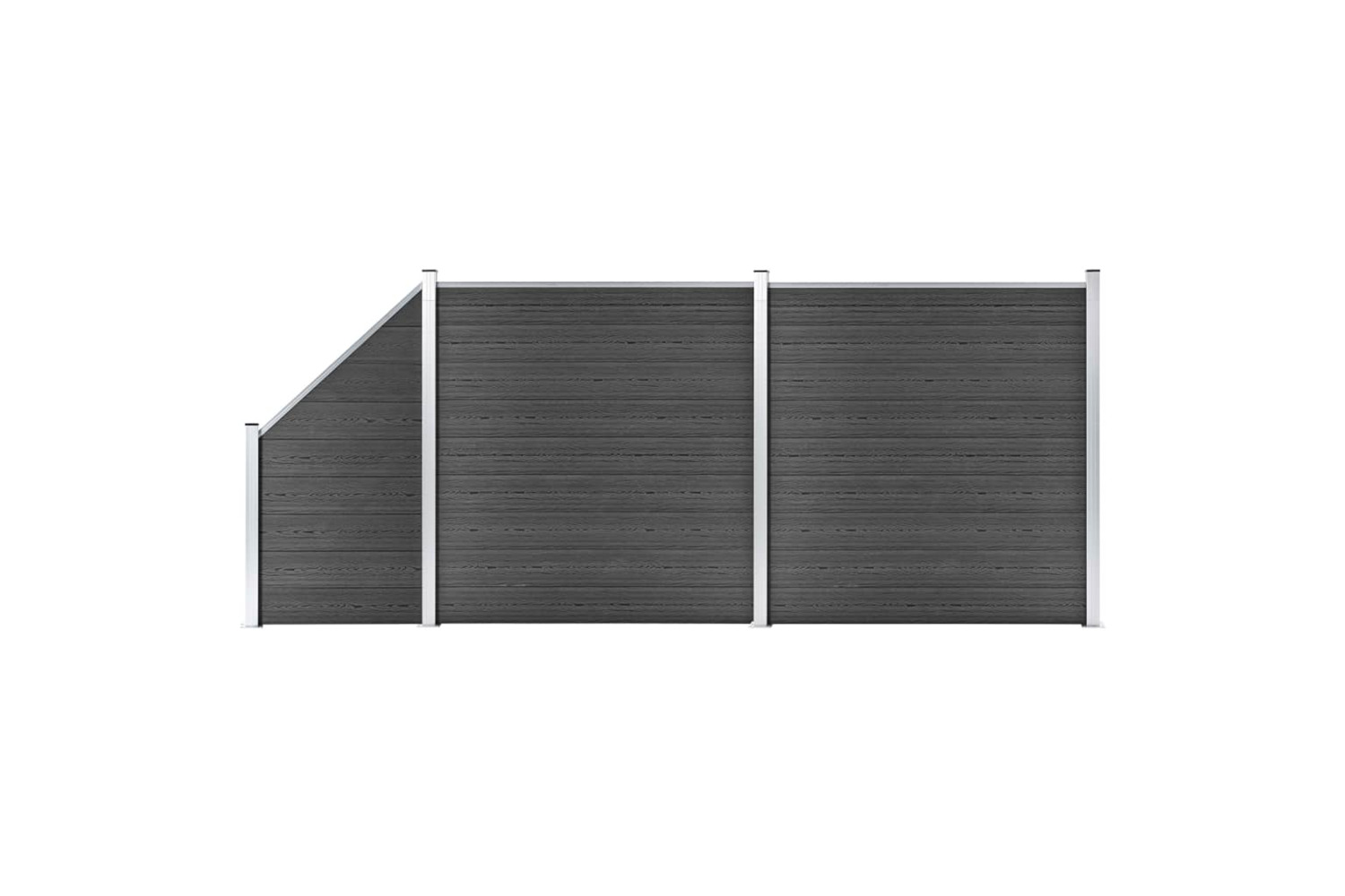 vidaXL 3070438 Fence Panel Set Wpc 446x