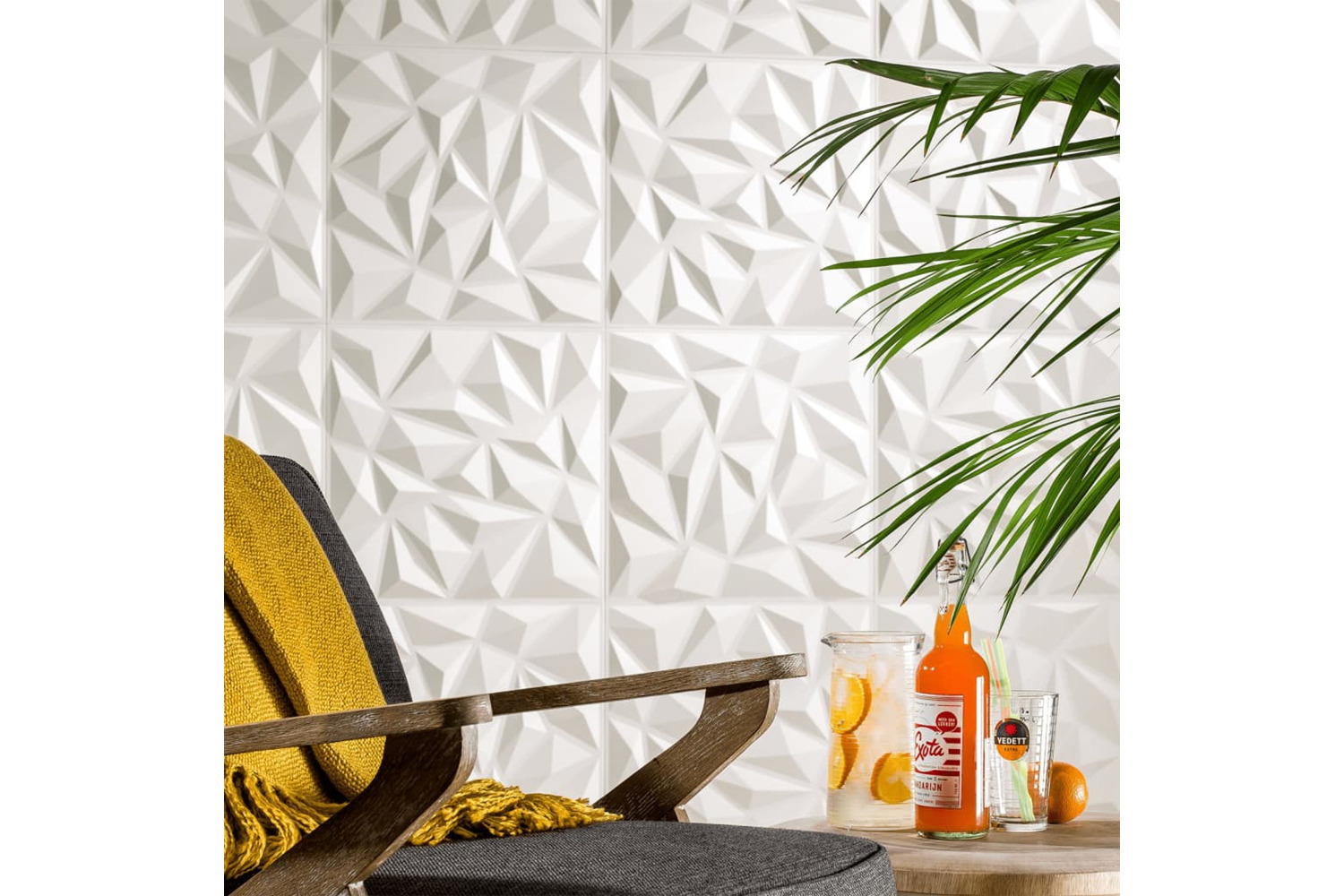 Wallart 3082863 24 Pcs 3d Wall Panels Ga-wa27 Puck