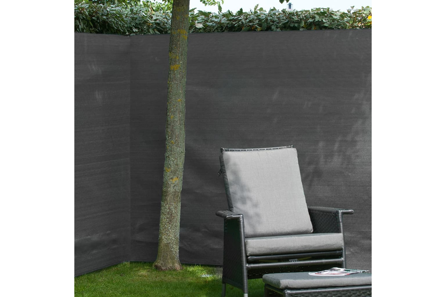 Nature 428526 Garden Sight Break Fencing Pe 1x3m Anthracite