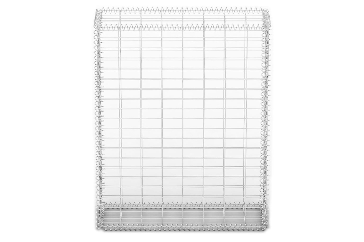 Vidaxl 141040 Gabion Basket With Lids Galvanised Wire 100 X 80 X 30 Cm