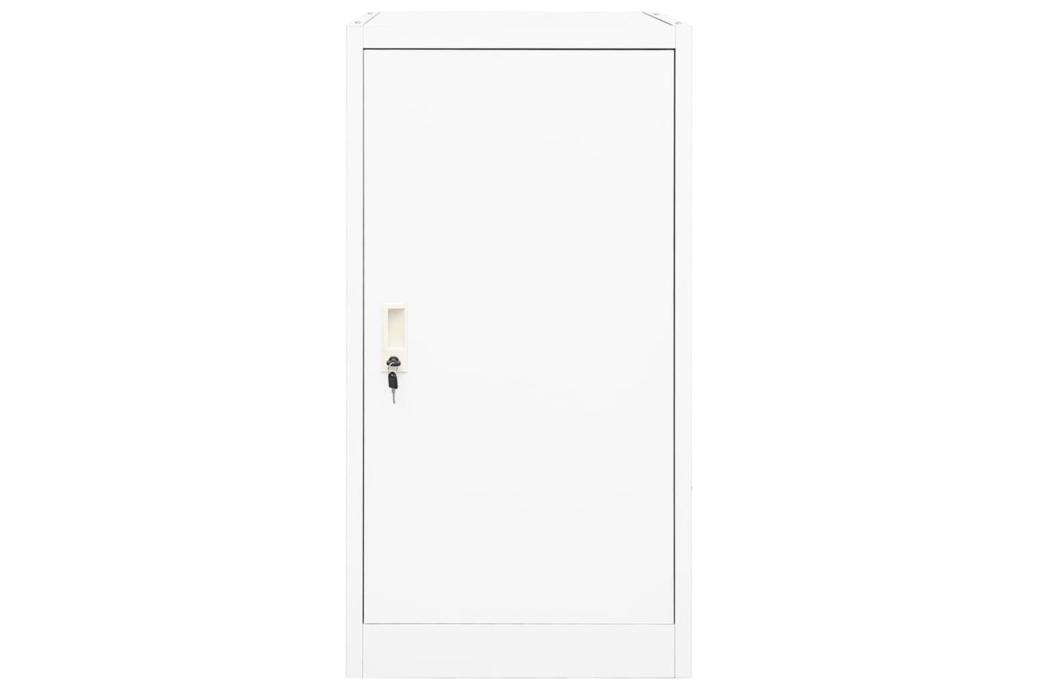 vidaXL 339603 Saddle Cabinet White 53x53x105cm Steel