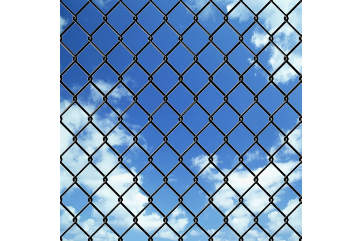 vidaXL 142431 Chain Link Fence Steel 25x1.5 M Grey