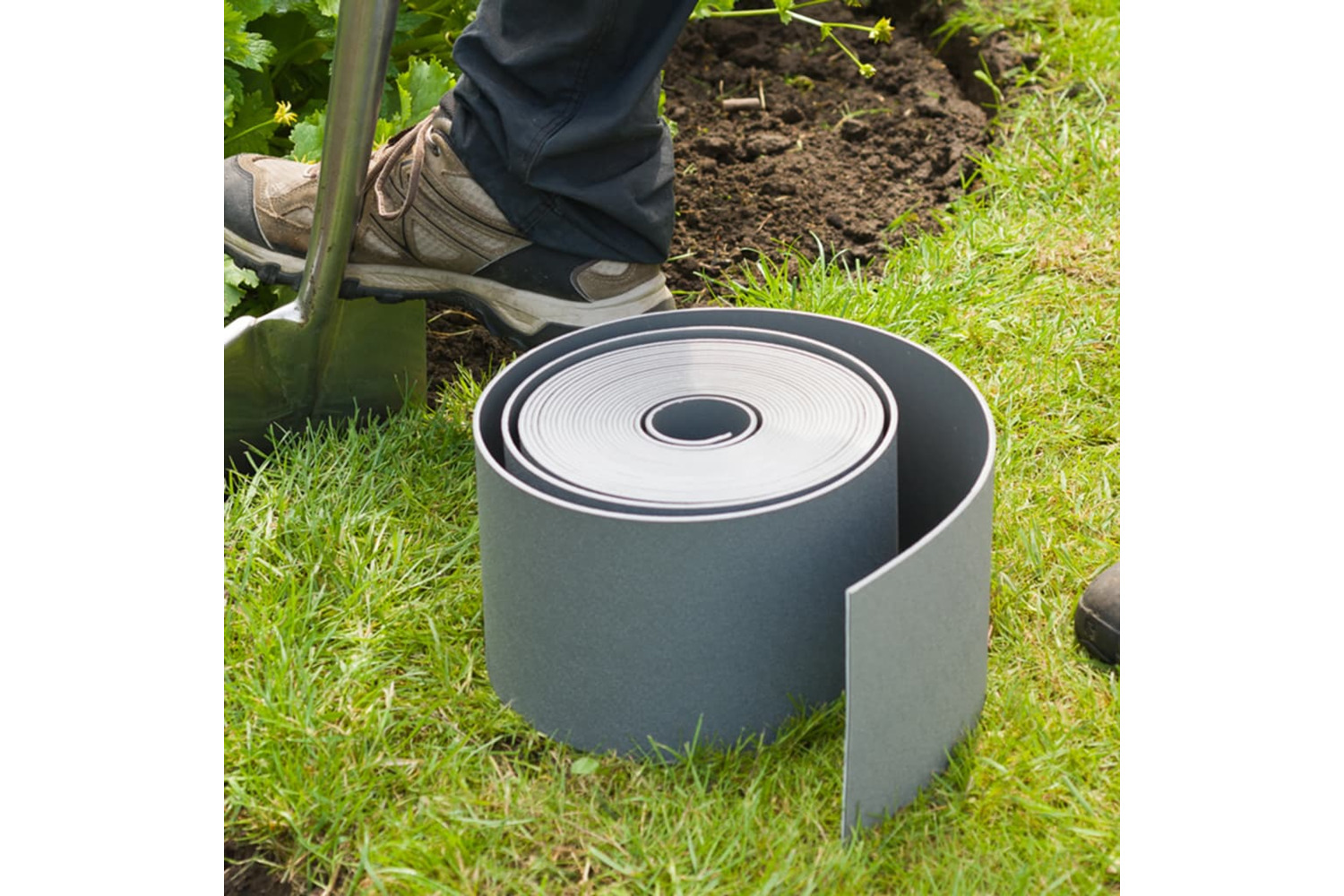 Nature 428501 Garden Border Edging 0.15x10 M Grey