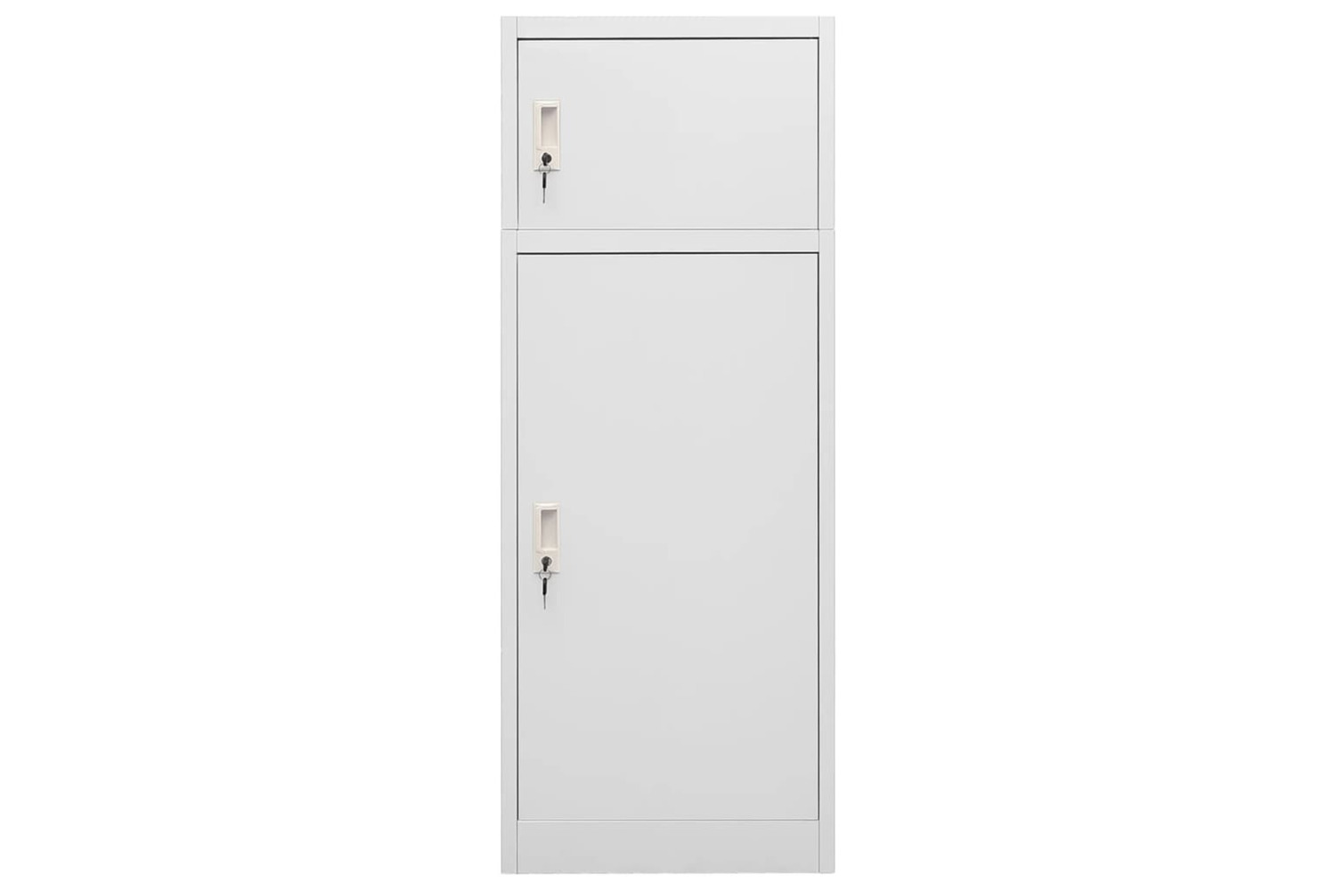 vidaXL 339600 Saddle Cabinet Light Grey 53x53x140cm Steel