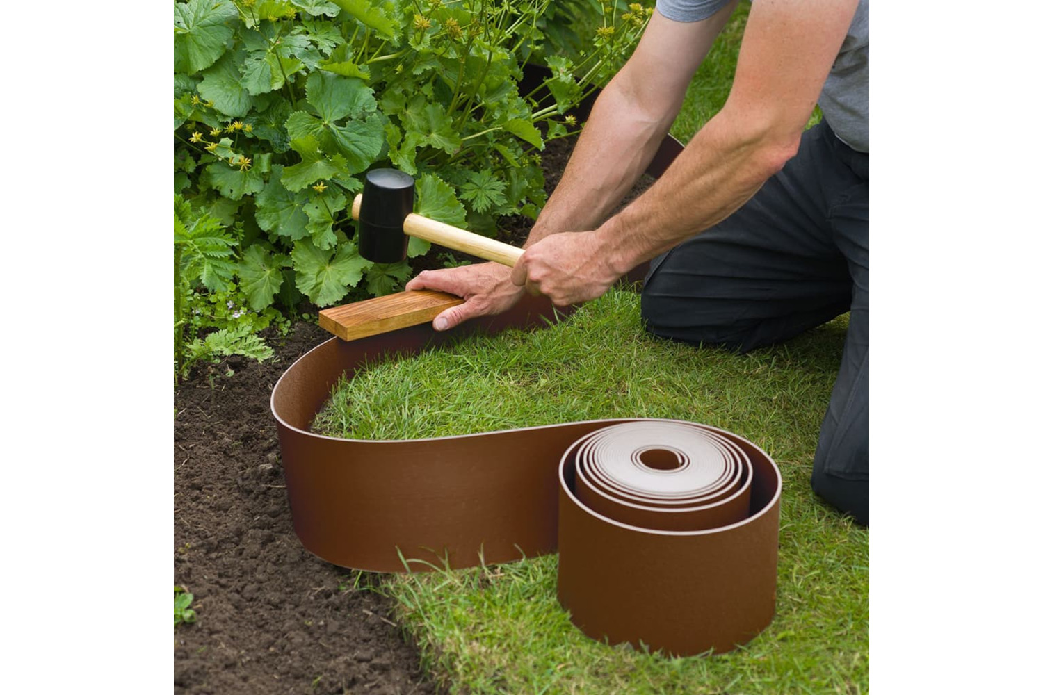 Nature 428500 Garden Border Edging 0,15x10 M Terracotta