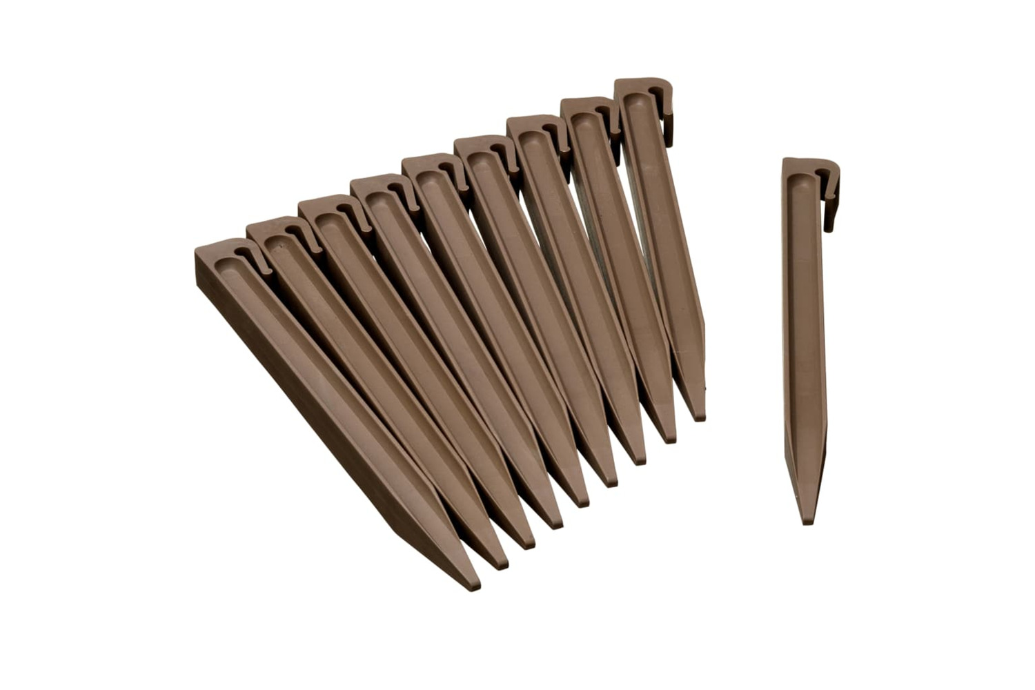 Nature 428504 Garden Anchor Pegs 10 Pcs Taupe