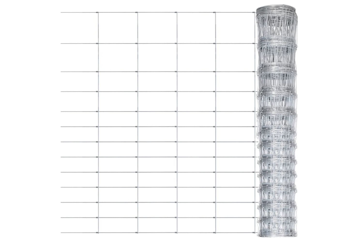 vidaXL 149490 Garden Fence Galvanised Steel 50x1.5 M Silver