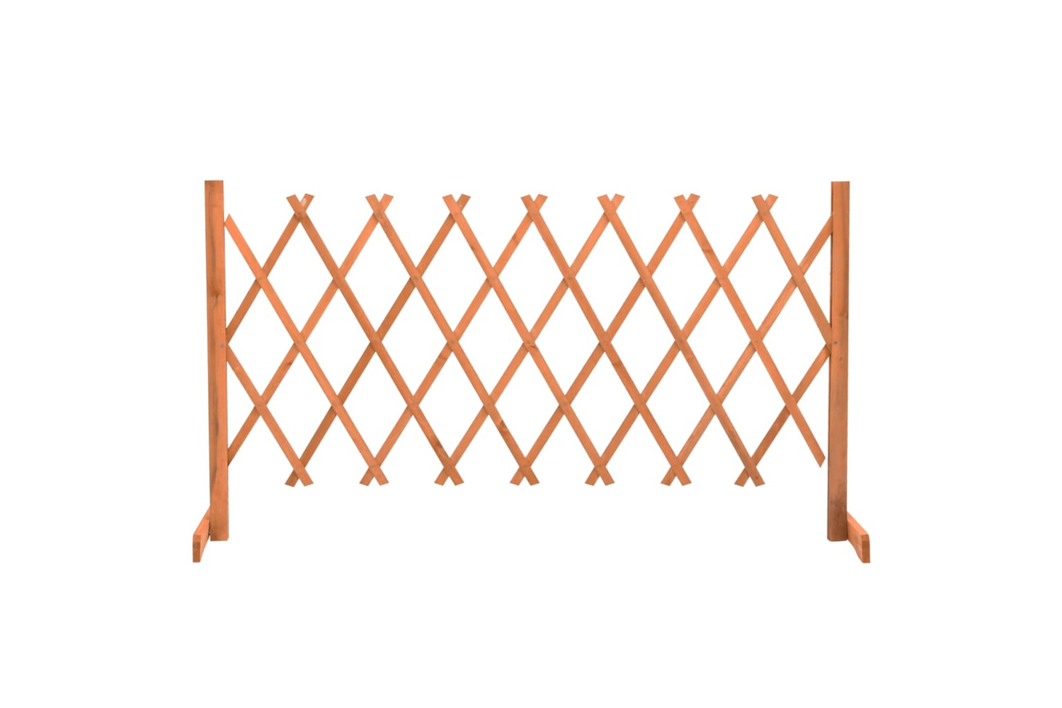 Vidaxl 314826 Garden Trellis Fence Orange 150x80 Cm Solid Firwood