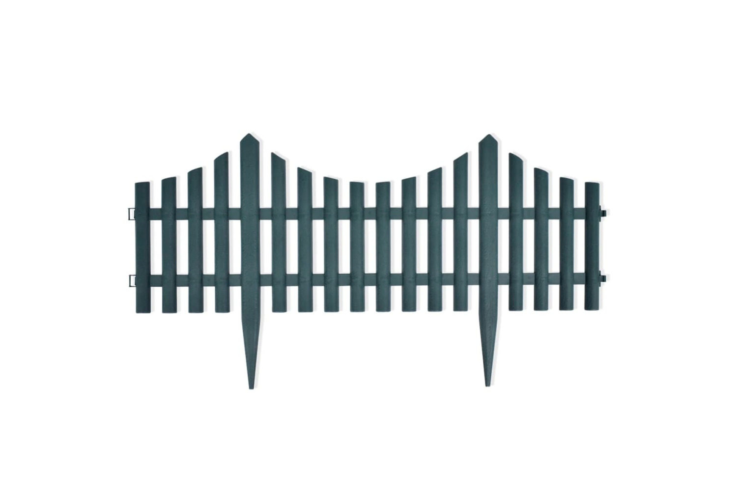 vidaXL 41229 17 Pcs Lawn Dividers 10 M Green