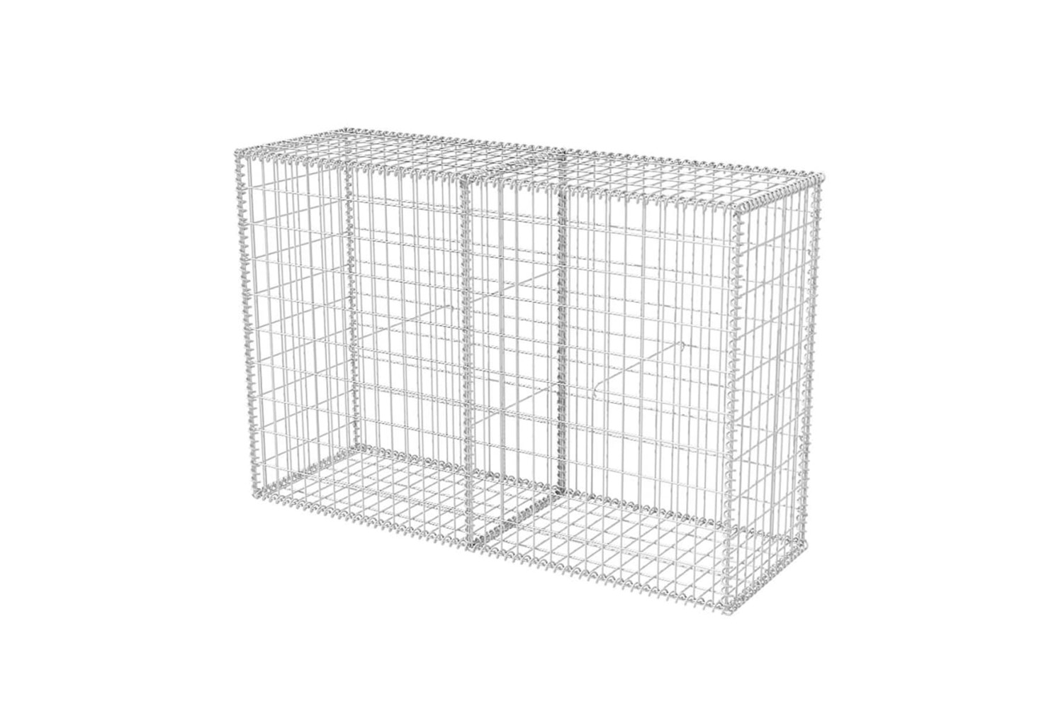 vidaXL 142551 Gabion Basket Galvanised Steel 150x50x100cm