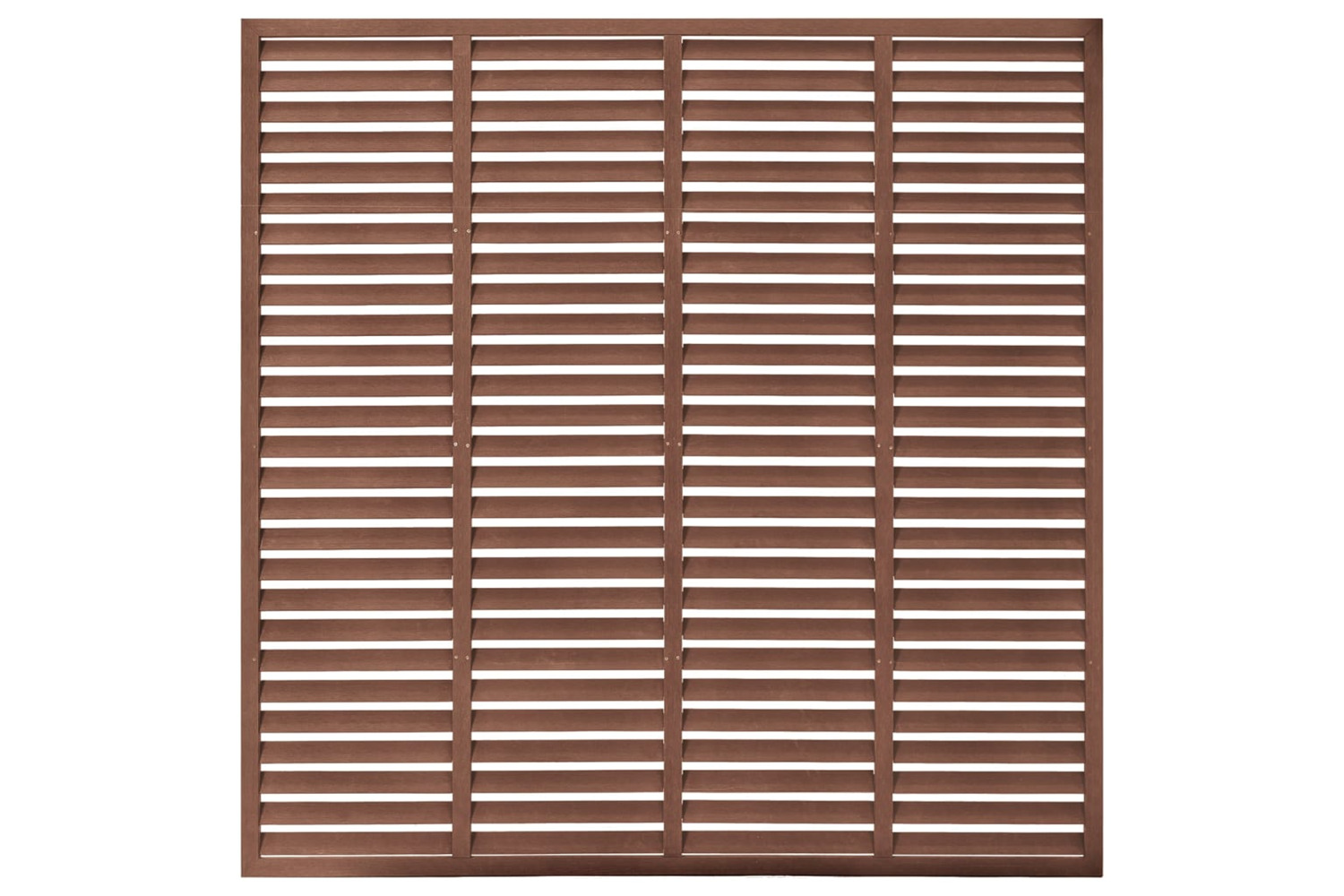 Vidaxl Louver Fence Wpc 180x180 Cm Brown