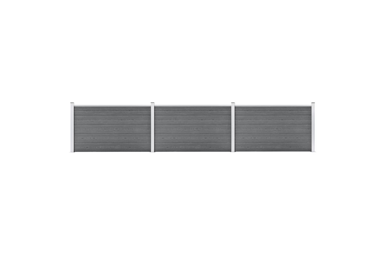 vidaXL 3053248 Garden Fence Wpc 526x106cm Grey