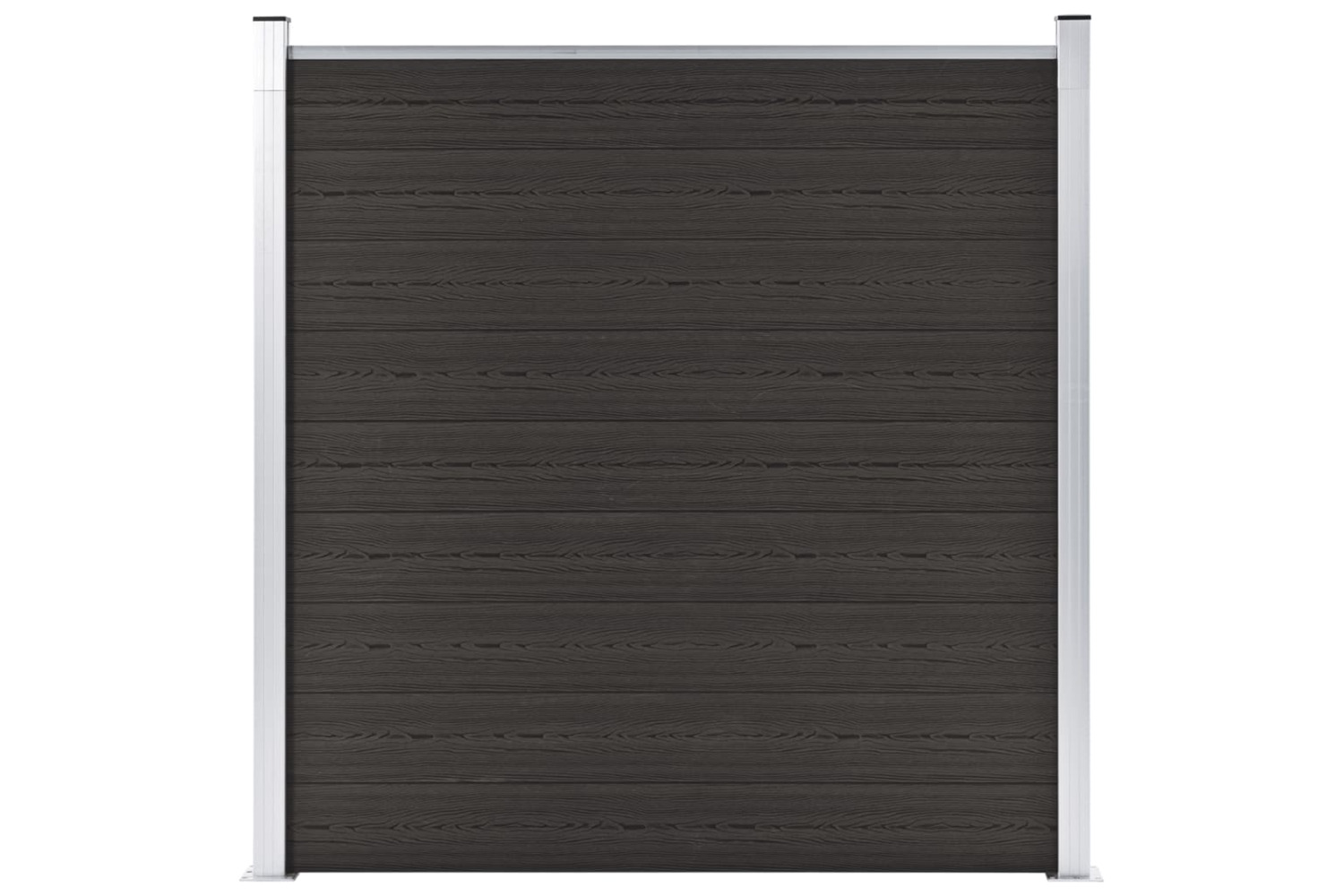 vidaXL Fence Panel Wpc 180x186cm Black