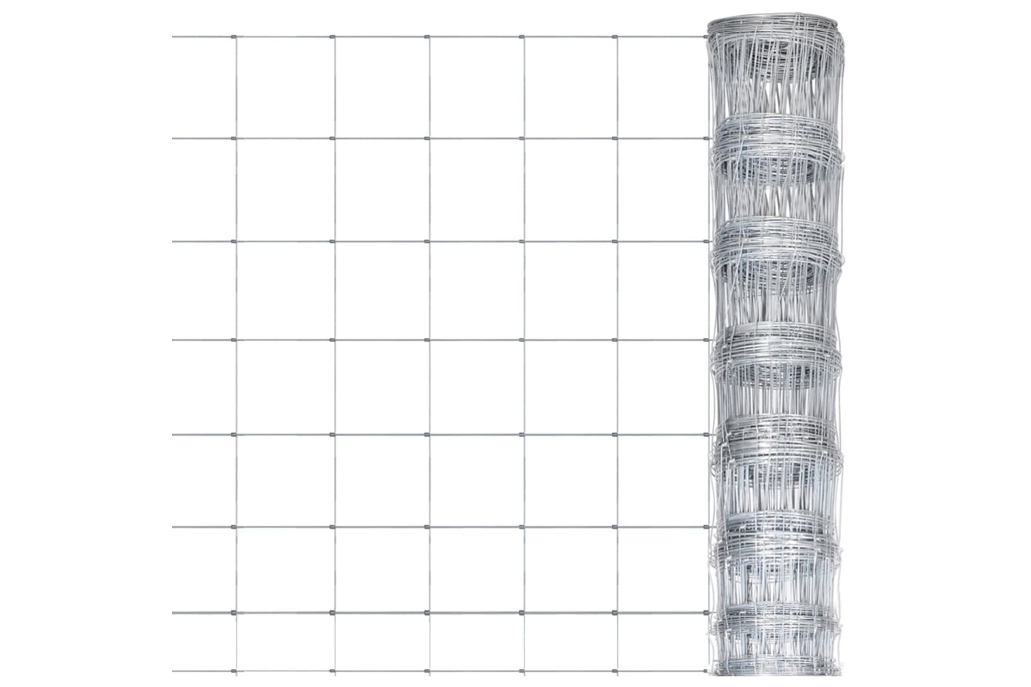 vidaXL 149497 Garden Fence Galvanised Steel 50x1 M Silver