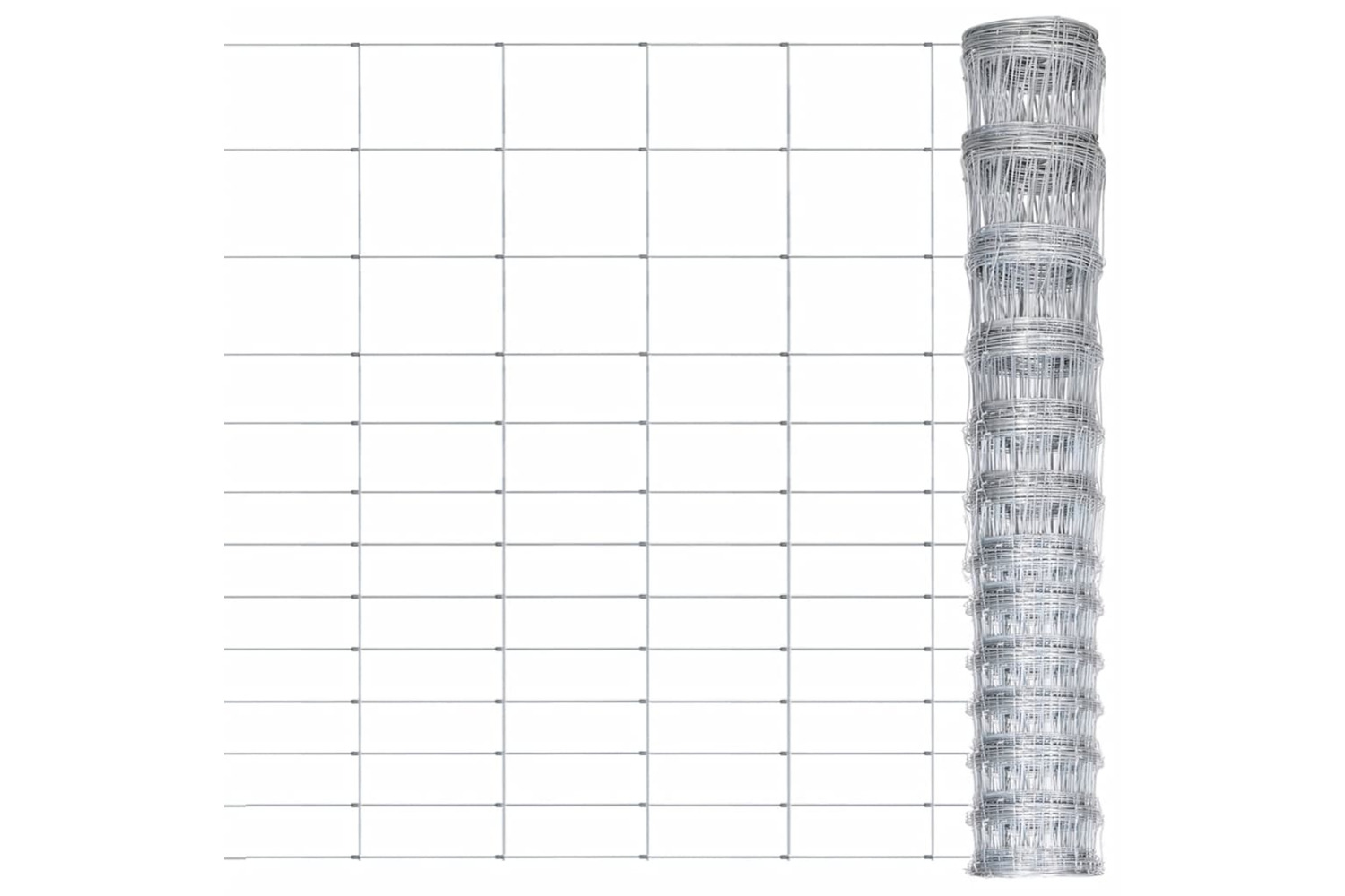 vidaXL 149491 Garden Fence Galvanised Steel 50x1.6 M Silver