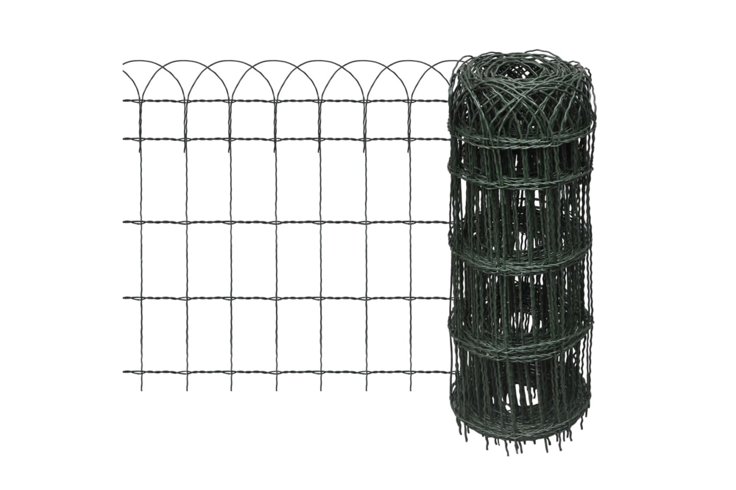 vidaXL 141074 Garden Border Fence | 25 x 0.65 m