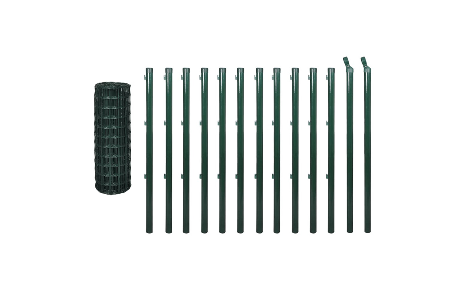 vidaXL 142401 Euro Fence Steel 25x1.5 M Green