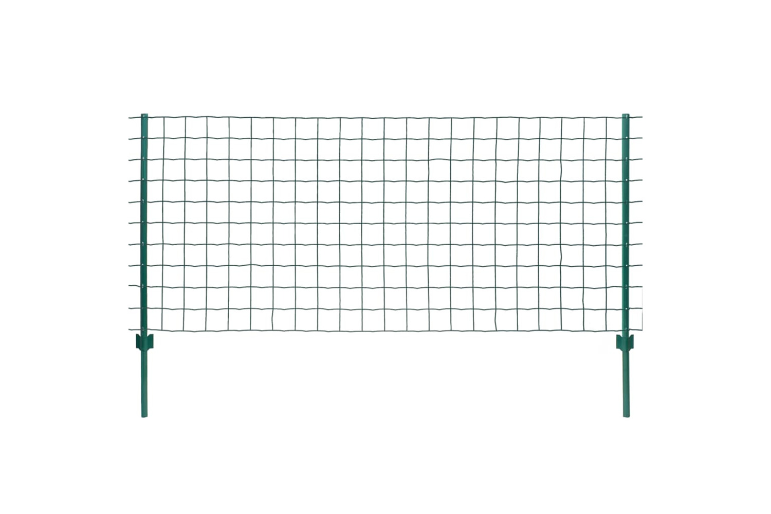 vidaXL 142813 Euro Fence Steel 20x1.5 M Green
