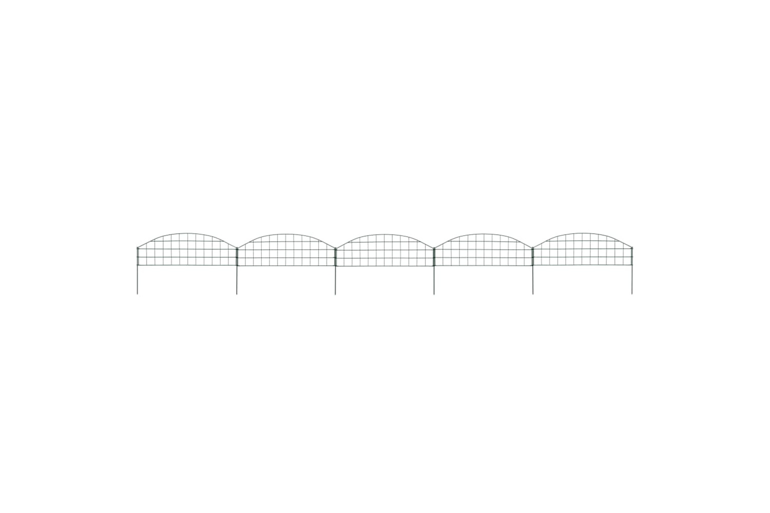vidaXL 146101 Arched Pond Fence Set 77.3x26cm Green