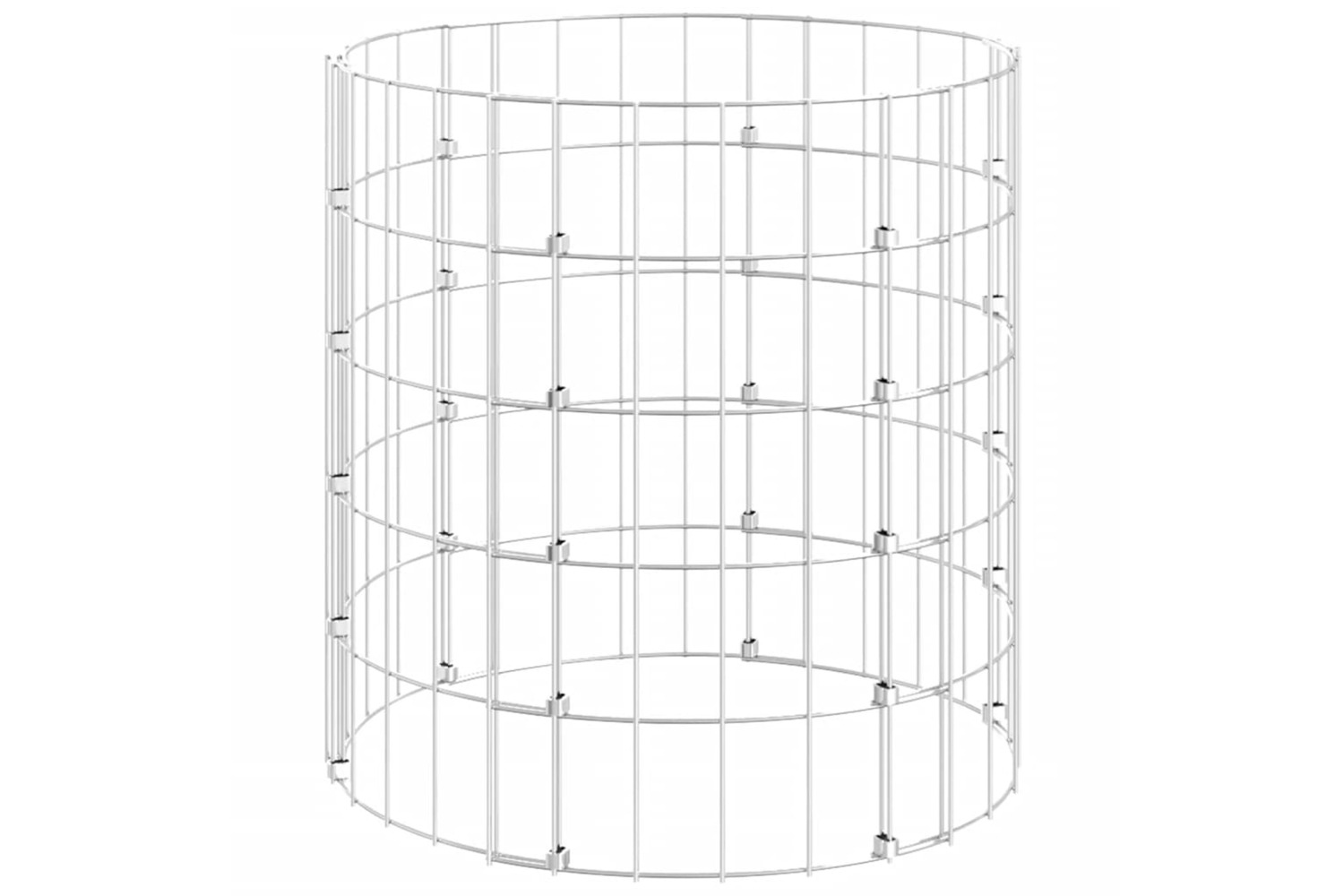 vidaXL Circular Gabion Pole Galvanised Steel 50x50cm