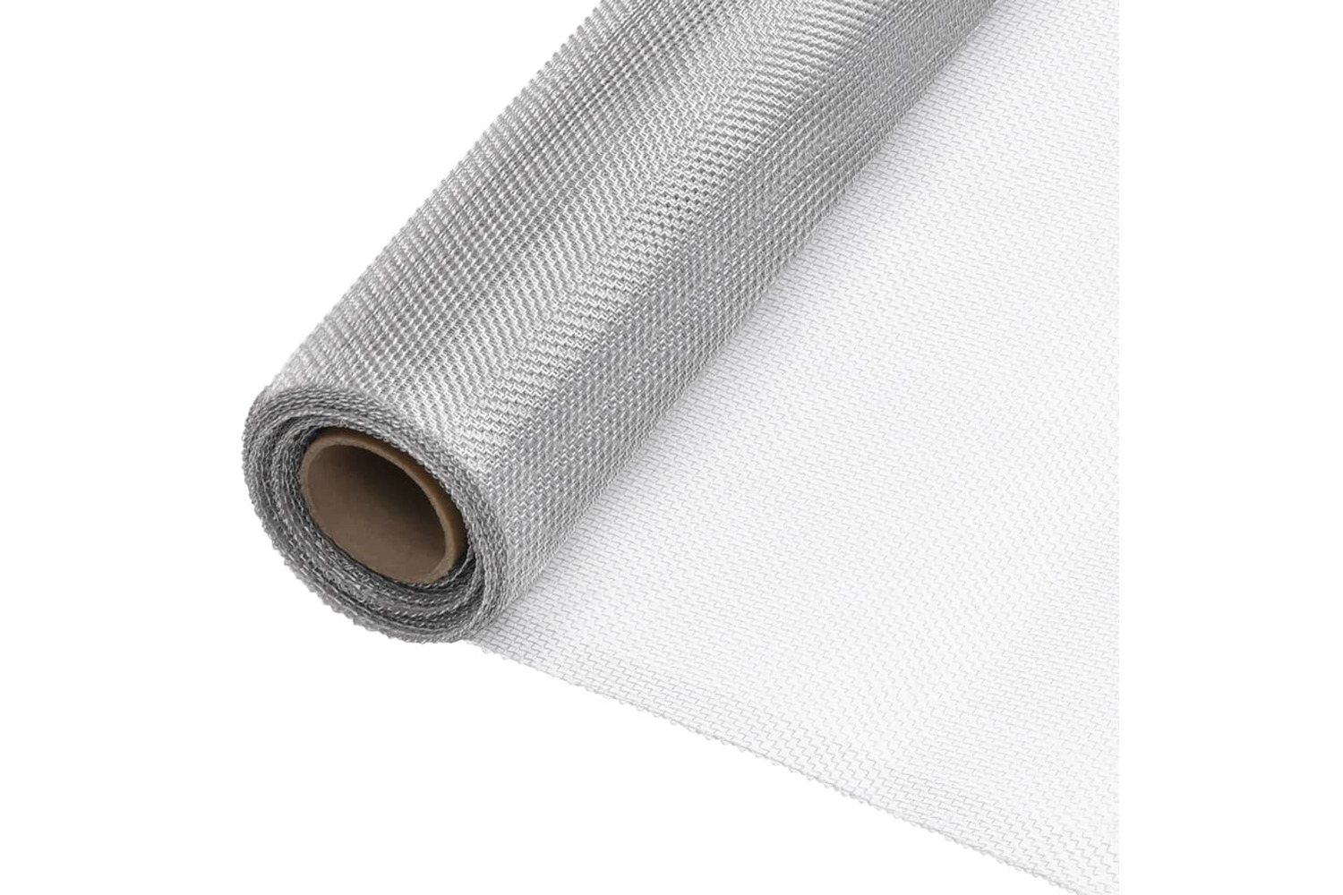 vidaXL 150847 Mesh Screen Aluminium 60x2000cm Silver