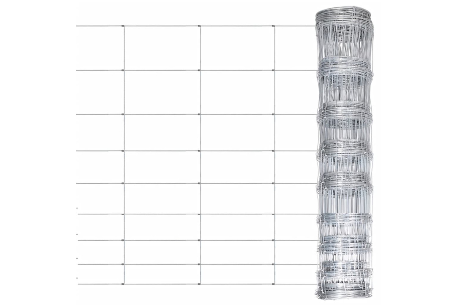 vidaXL 149500 Garden Fence Galvanised Steel 50x1.2 M Silver