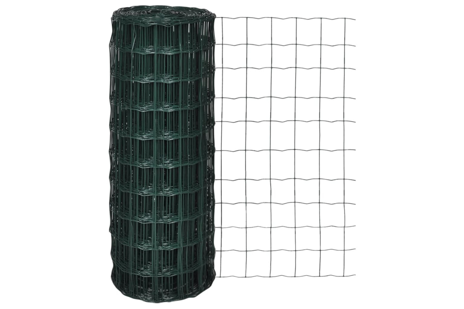 vidaXL 140579 Euro Fence Steel 25x1.0 M Green