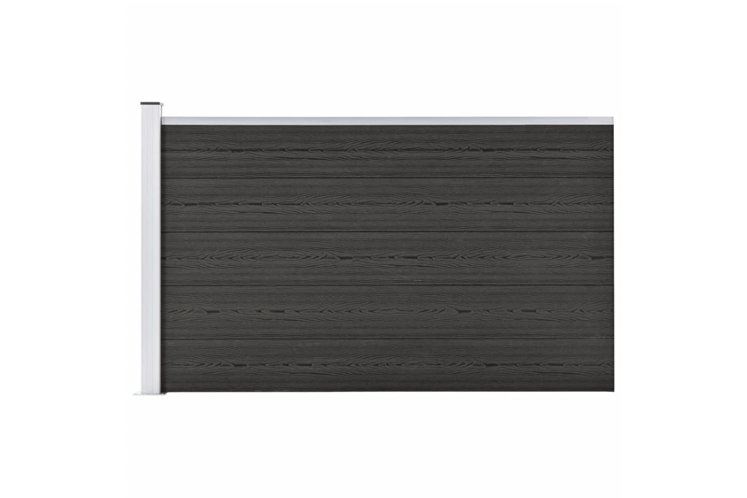 vidaXL Garden Fence Wpc 175x105cm Grey
