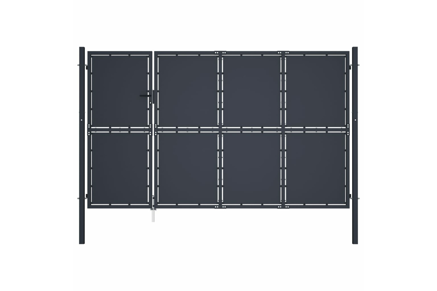vidaXL 144540 Garden Gate Steel 350x200cm Anthracite