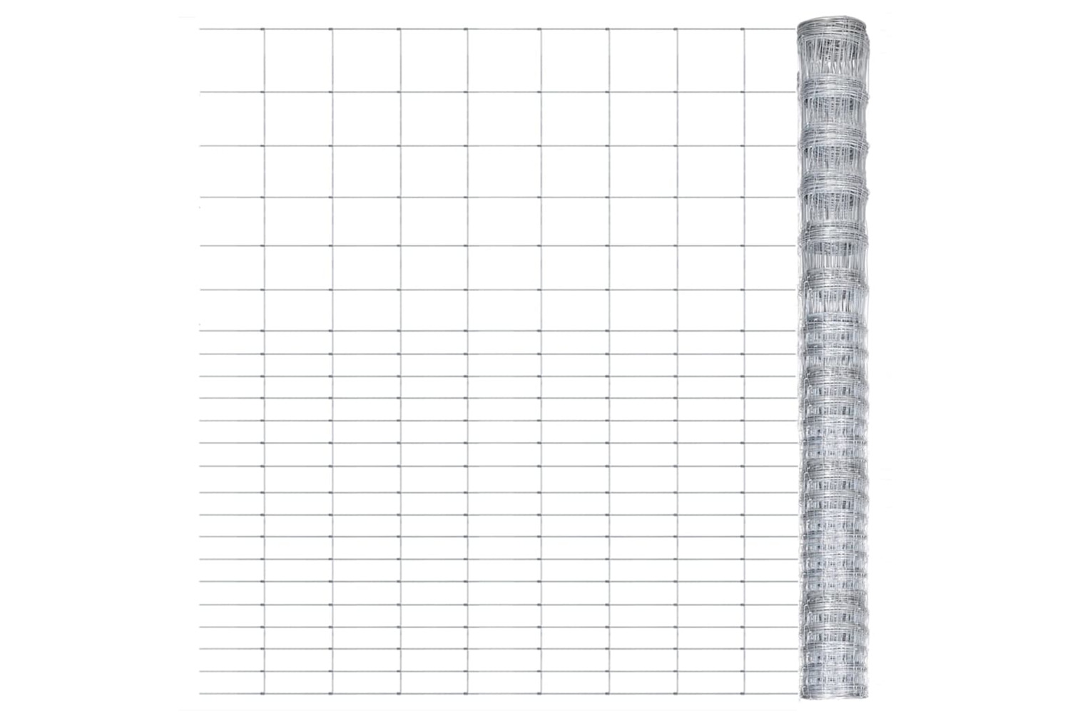 vidaXL 149511 Garden Fence Galvanised Steel 50x1.6 M Silver