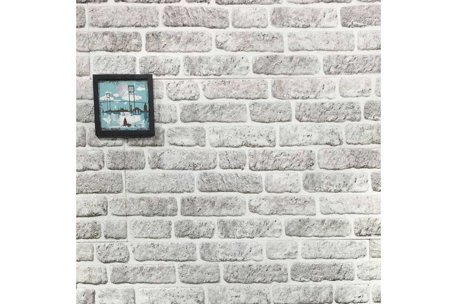vidaXL 332924 3d Wall Panels With Light Grey Brick Design 10 Pcs Eps