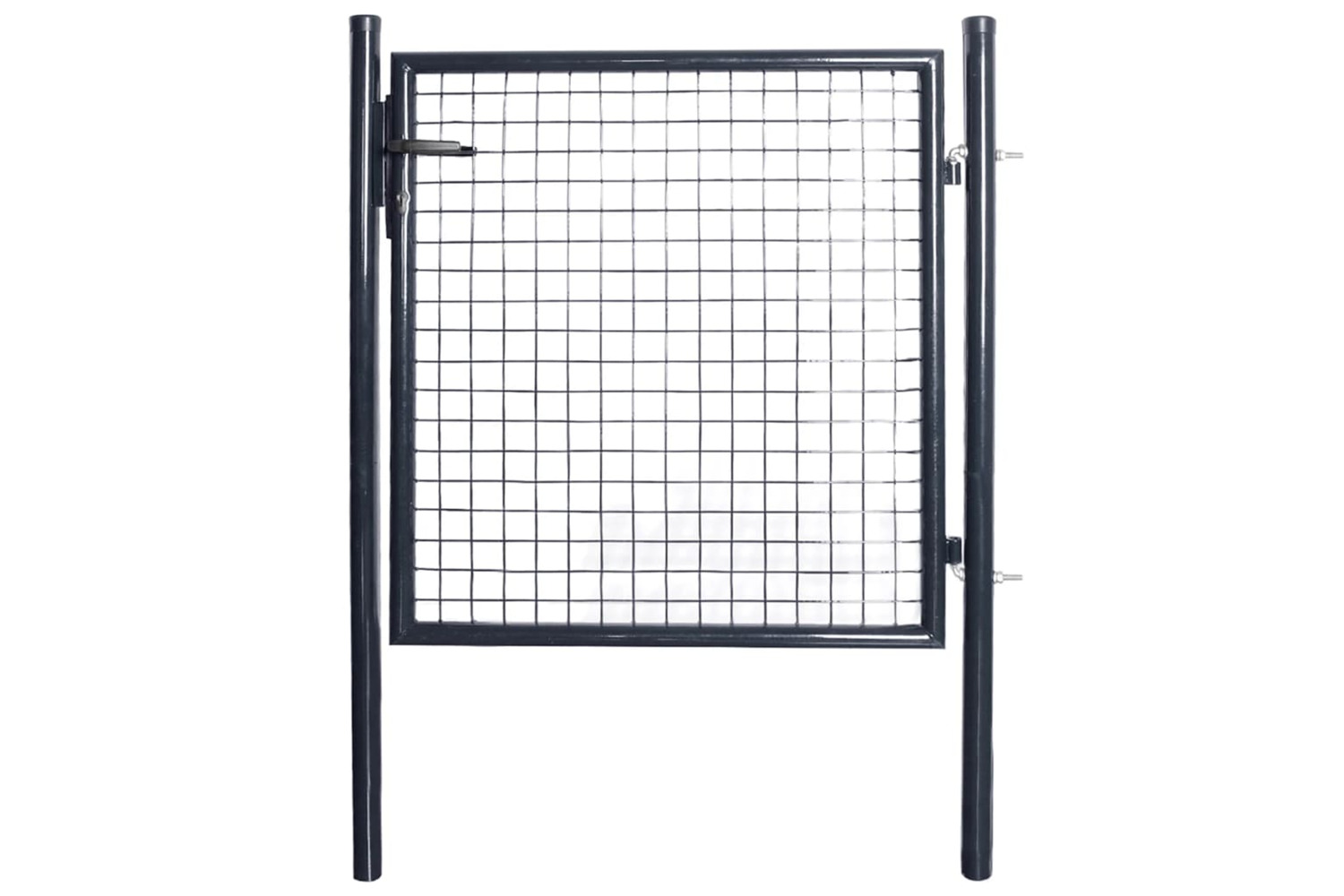 vidaXL 143369 Mesh Garden Gate Galvanised Steel 85.5x100cm Grey