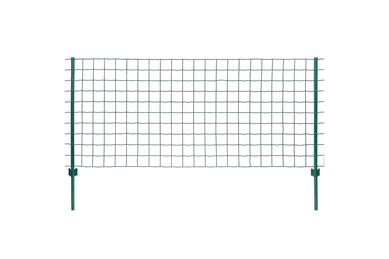 vidaXL 142817 Euro Fence Steel 20x1.5 M Green