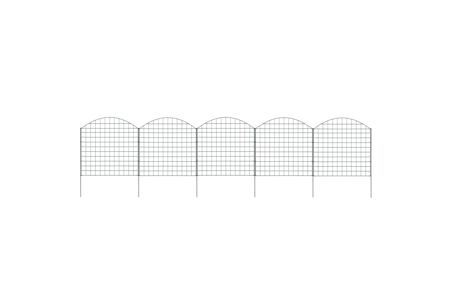 vidaXL 146103 Arched Pond Fence Set 77.5x78.5cm Green