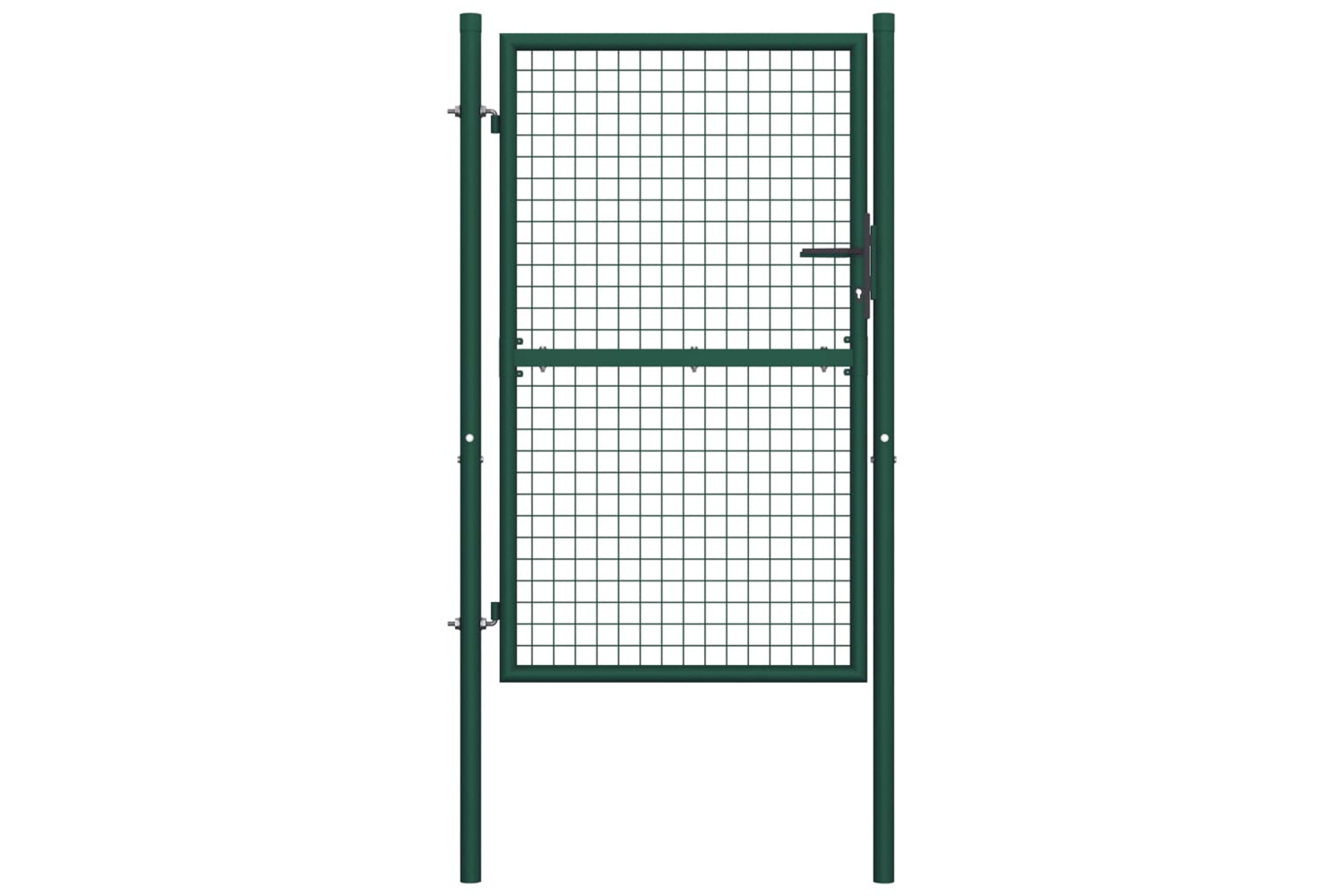 vidaXL Fence Gate Steel 100x175cm Green