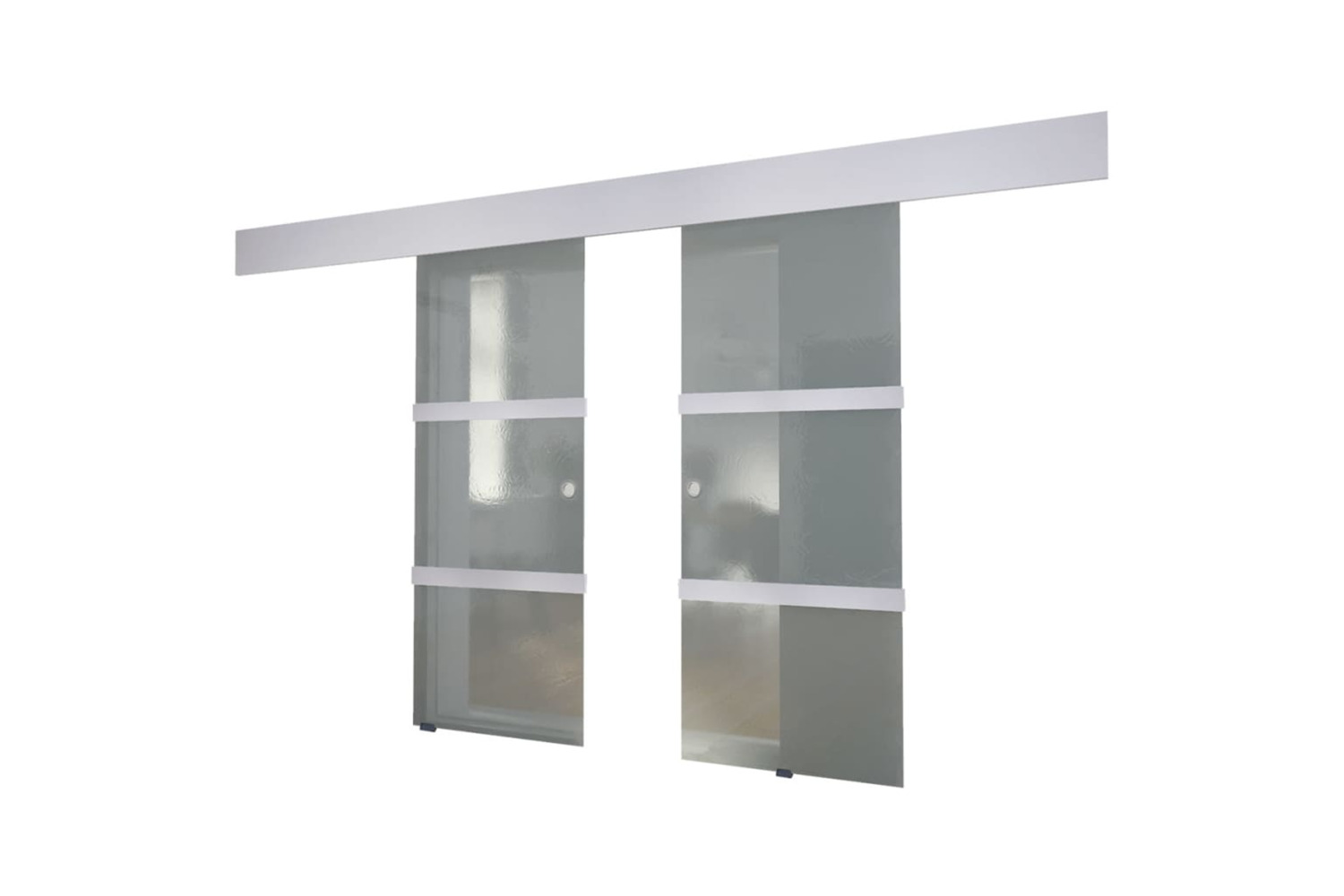 vidaXL 273735 Double Sliding Door Glass