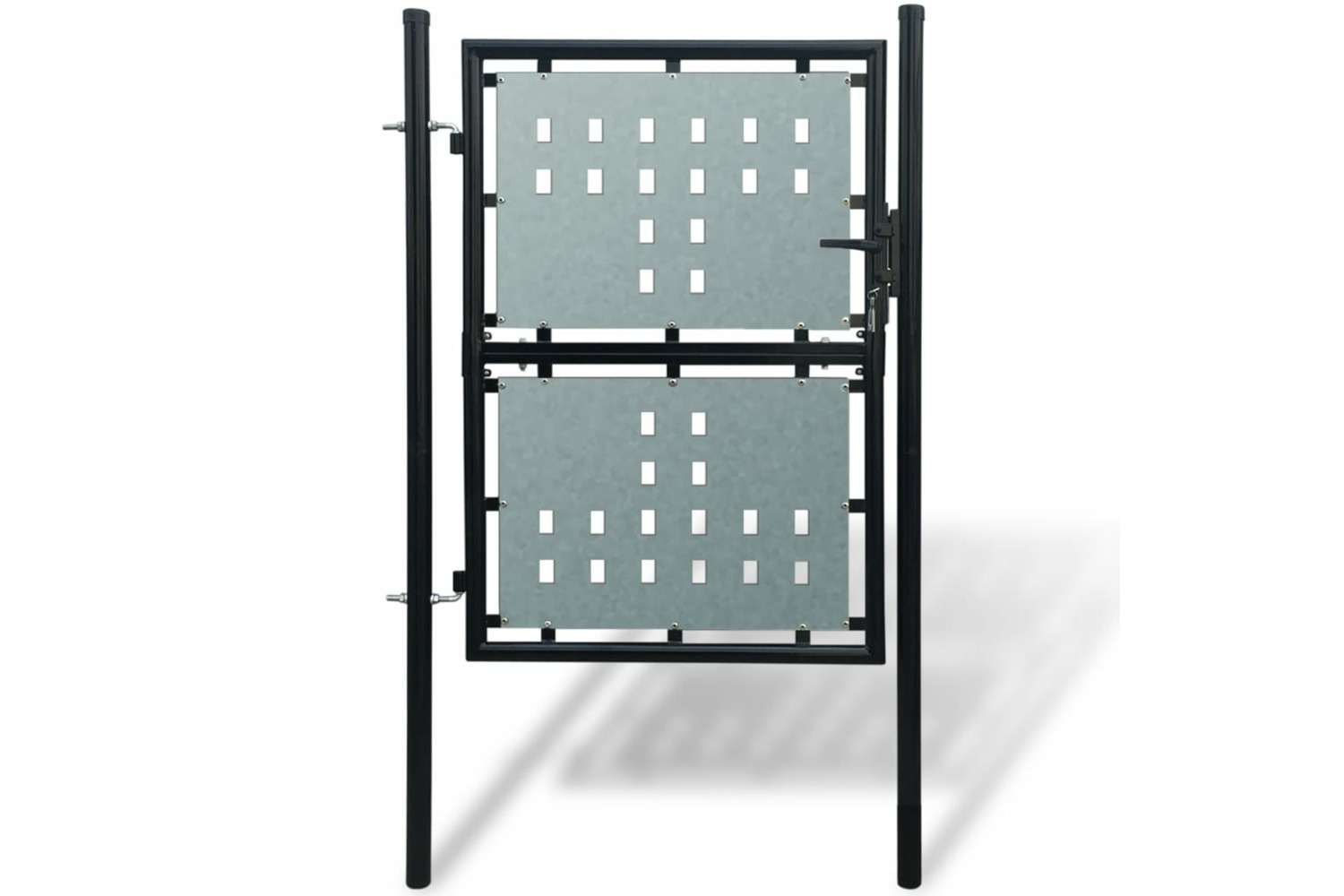 vidaXL 141689 Black Single Door Fence Gate 100 X 250cm