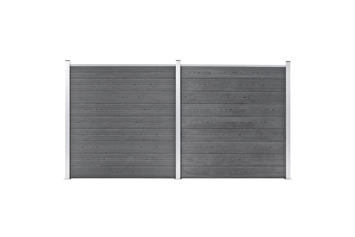 vidaXL 3053225 Garden Fence Wpc 353x186cm Grey