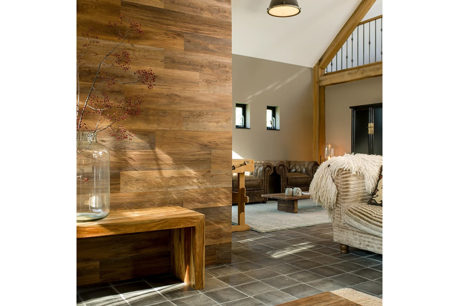 Wallart 3082861 30 Pcs Wood Look Planks Gl-wa34 Barnwood Oak Umber Brown