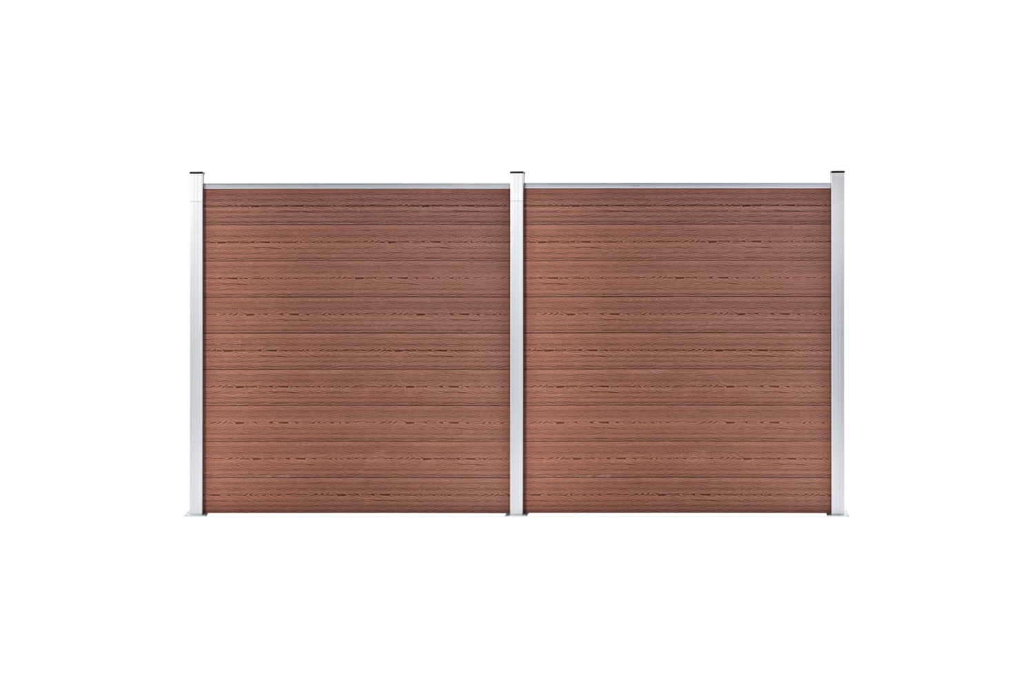 vidaXL 3053207 Garden Fence Wpc 353x186cm Brown