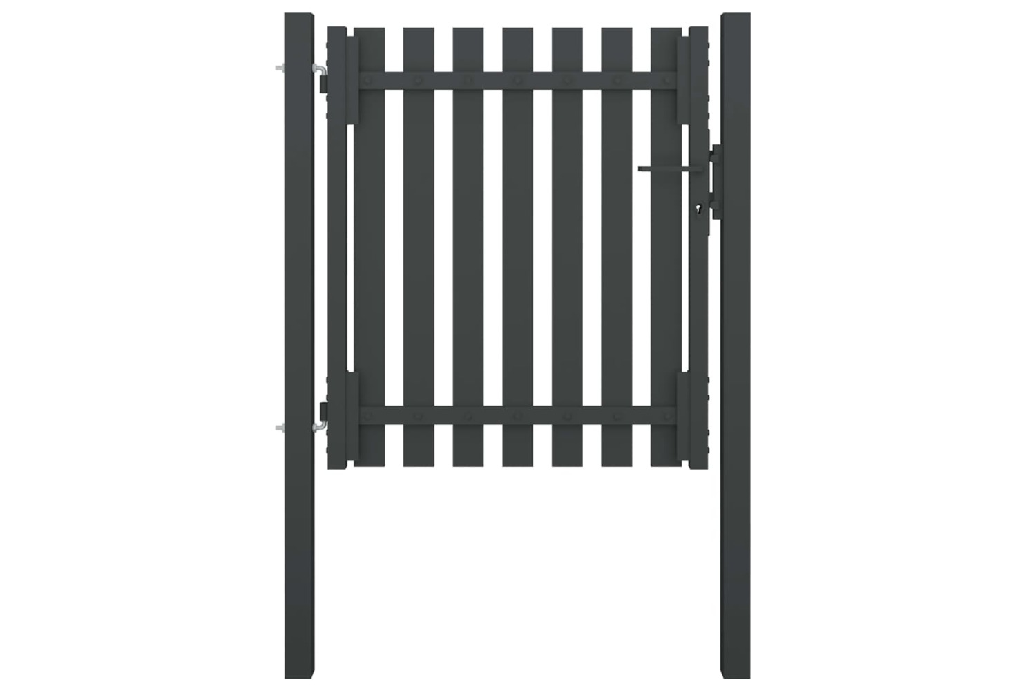 vidaXL 146327 Garden Fence Gate Steel 1x1.25 M Anthracite
