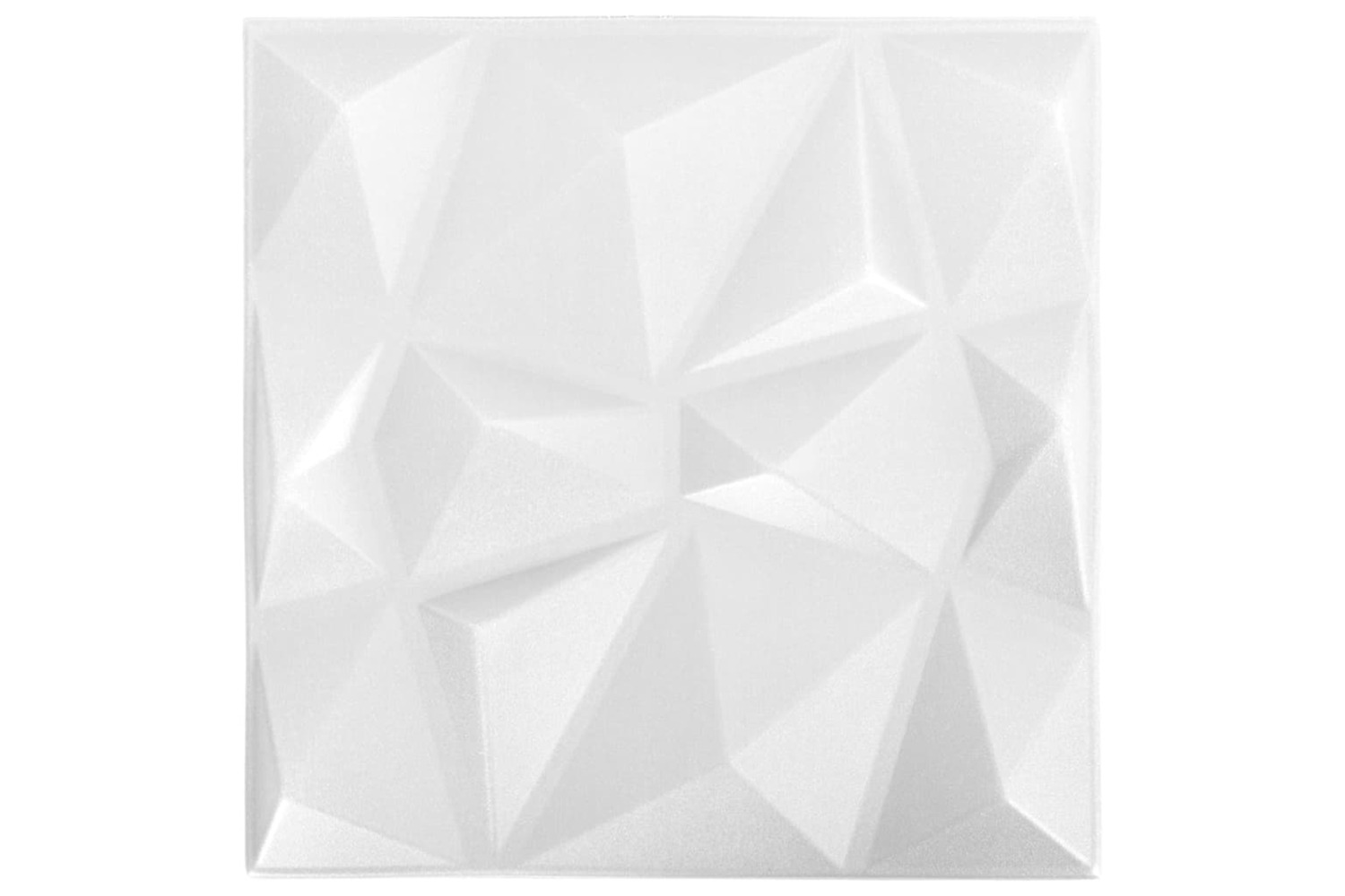 Vidaxl 3d Wall Panels 48 Pcs 50x50 Cm Diamond White 12 M²