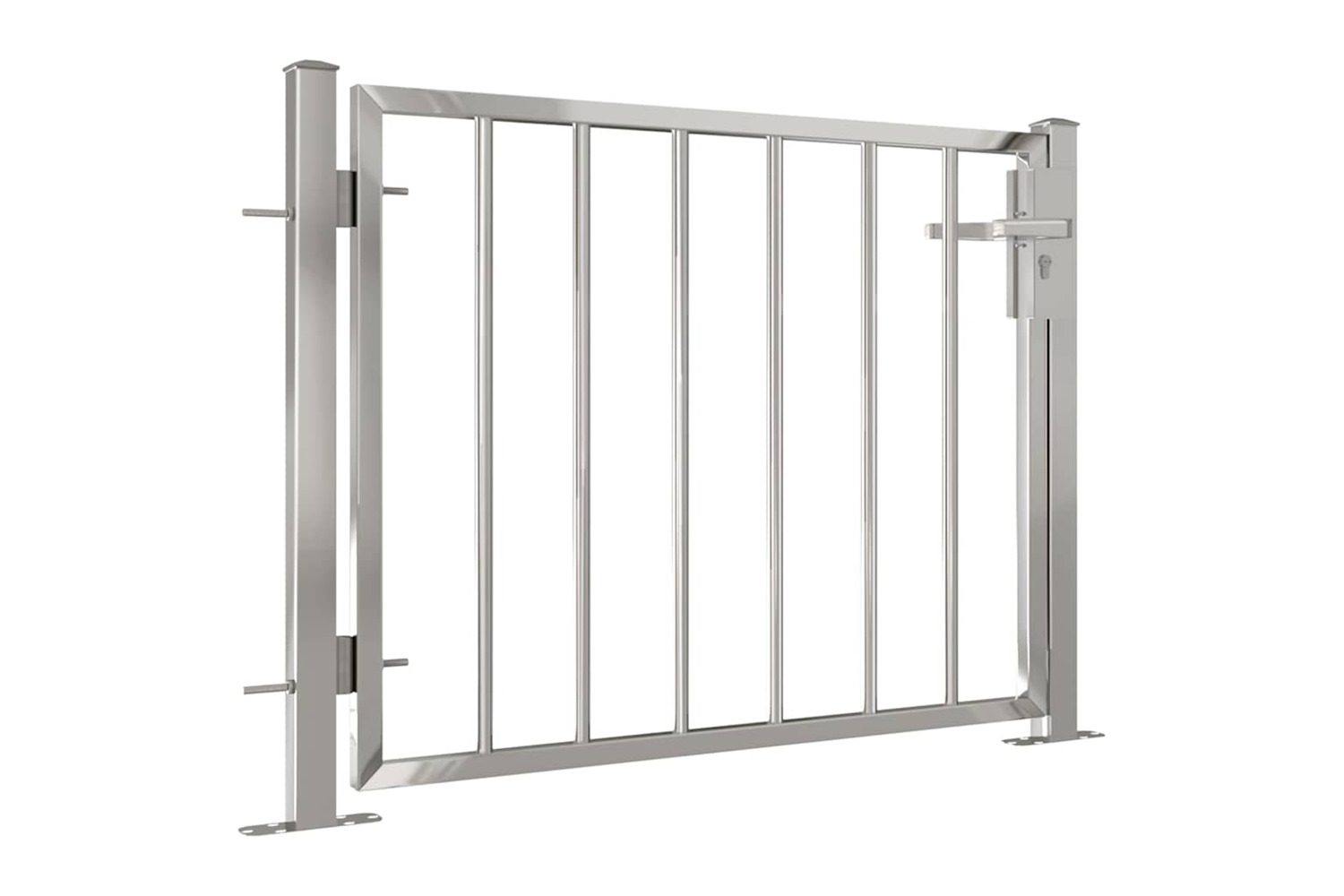 Vidaxl Garden Gate 100x75 Cm Stainless Steel