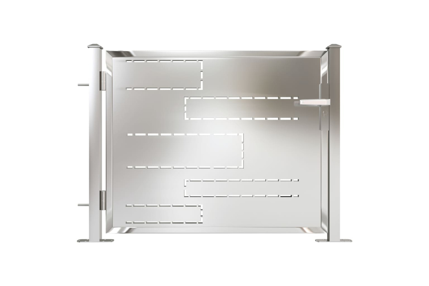 vidaXL 316854 Garden Gate 100x75cm Stainless Steel