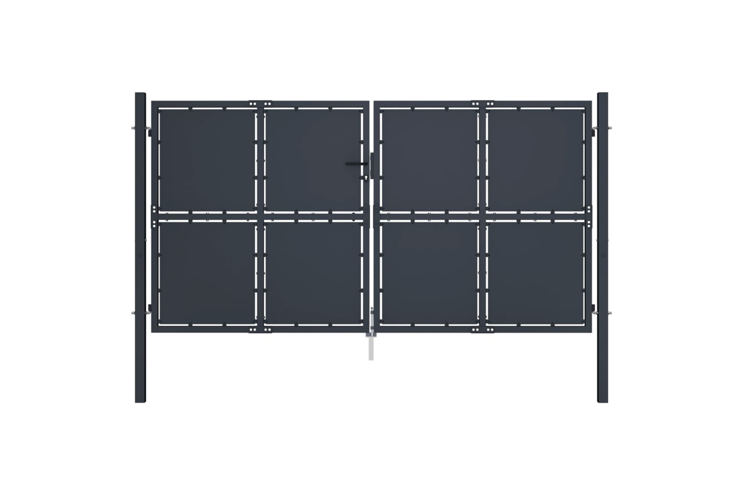 vidaXL 144528 Garden Gate Steel 300x200cm Anthracite