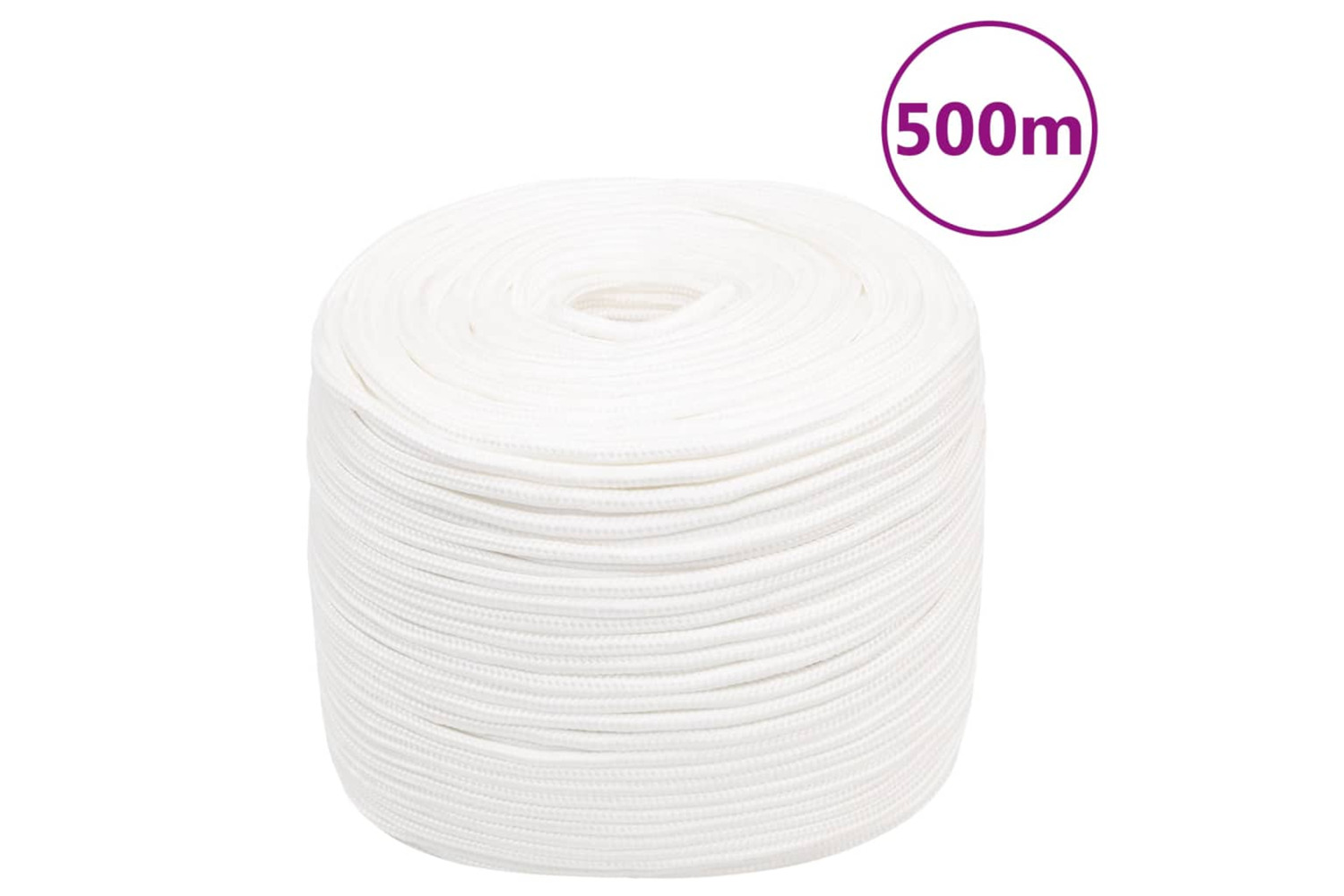 vidaXL 152553 Boat Rope Full White 6mm 500 M Polypropylene