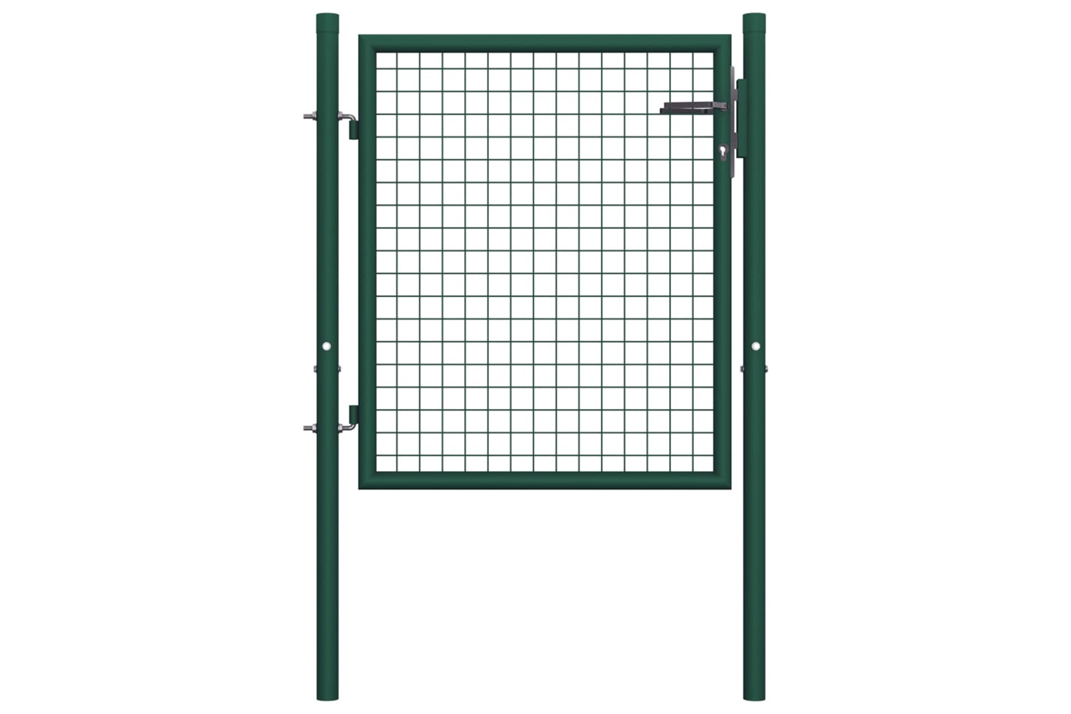 vidaXL Fence Gate Steel 100x75cm Green